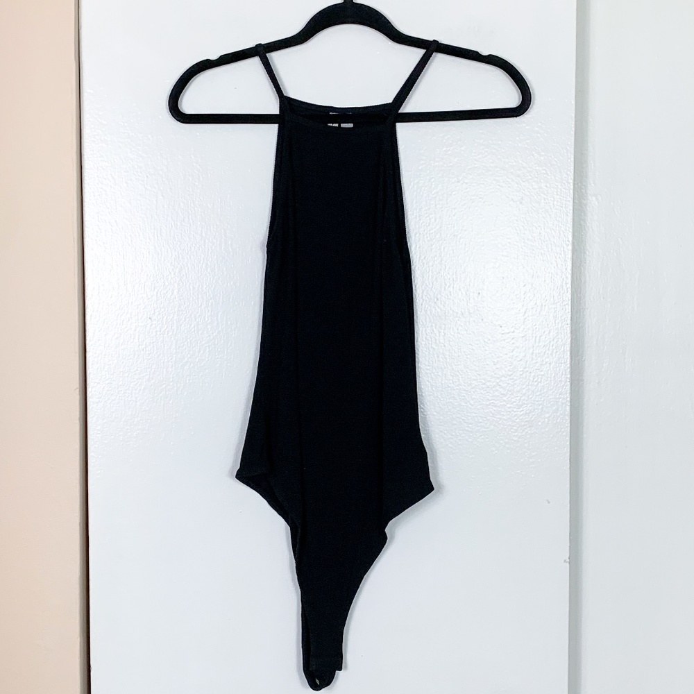 ASOS Black High Neck Sleeveless Bodysuit
